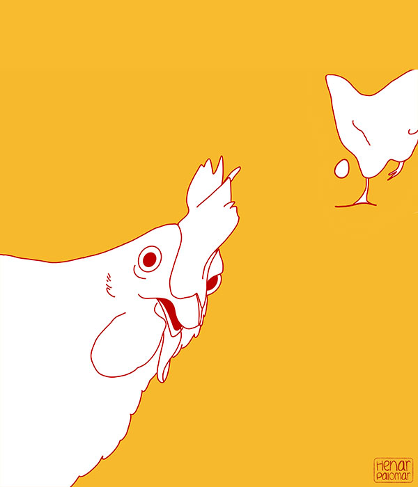 egg or hen animation